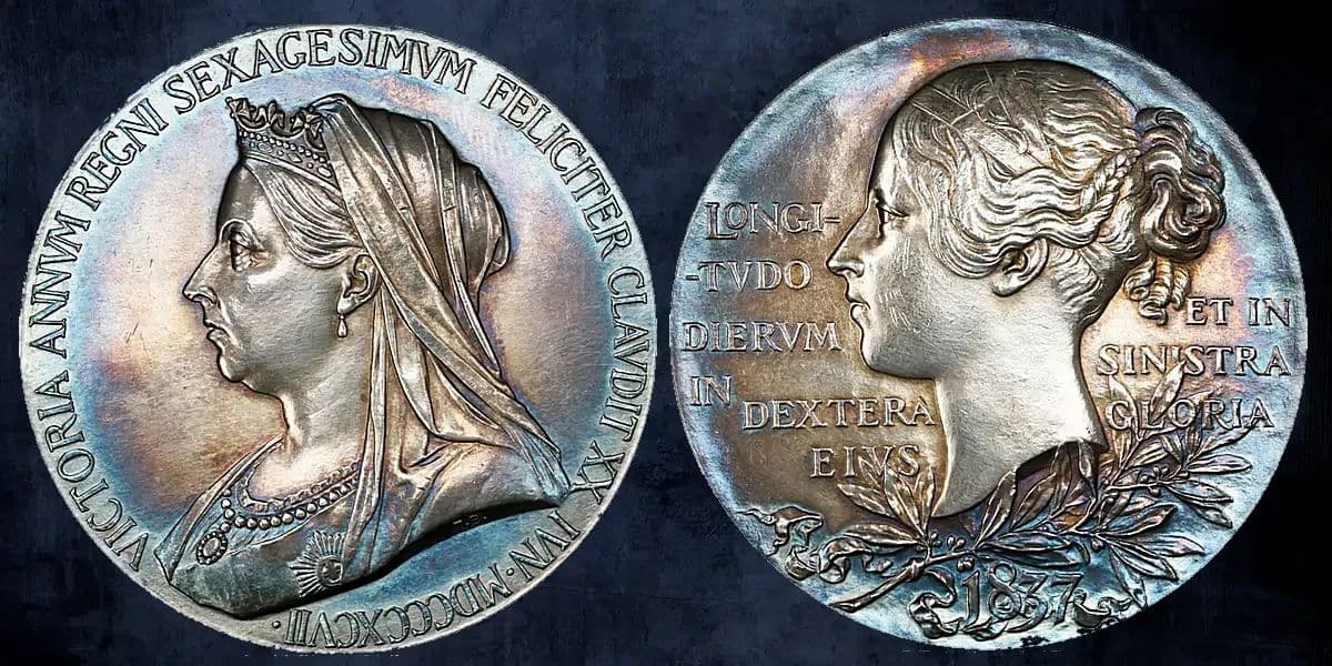 1897年ダイヤモンド・ジュビリー銀メダル56mm：帝国頂点の物質化に表れる希少性の逆説