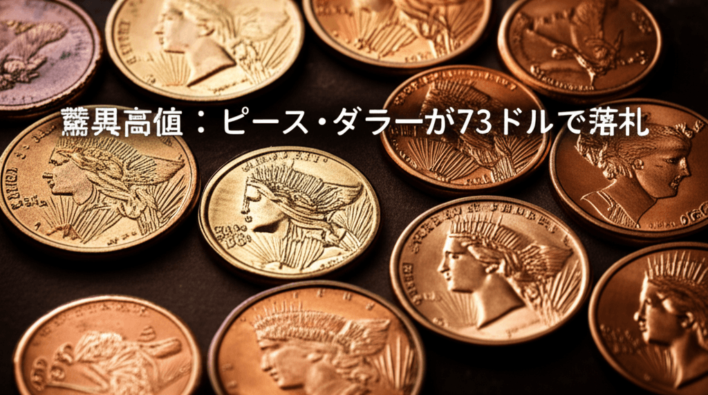 Peace Dollar $73落札の真実：銀含有量では説明できない市場価格形成メカニズム