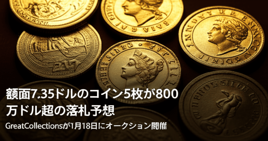 額面7.35ドルが8百万ドル超へ：GreatCollectionsが物語る初期米国コインの価値構造