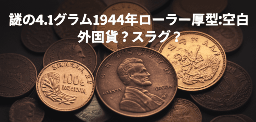 1944年謎の厚型ブランク4.1g:ミント副産物か外国貨か、PCGS鑑定の盲点