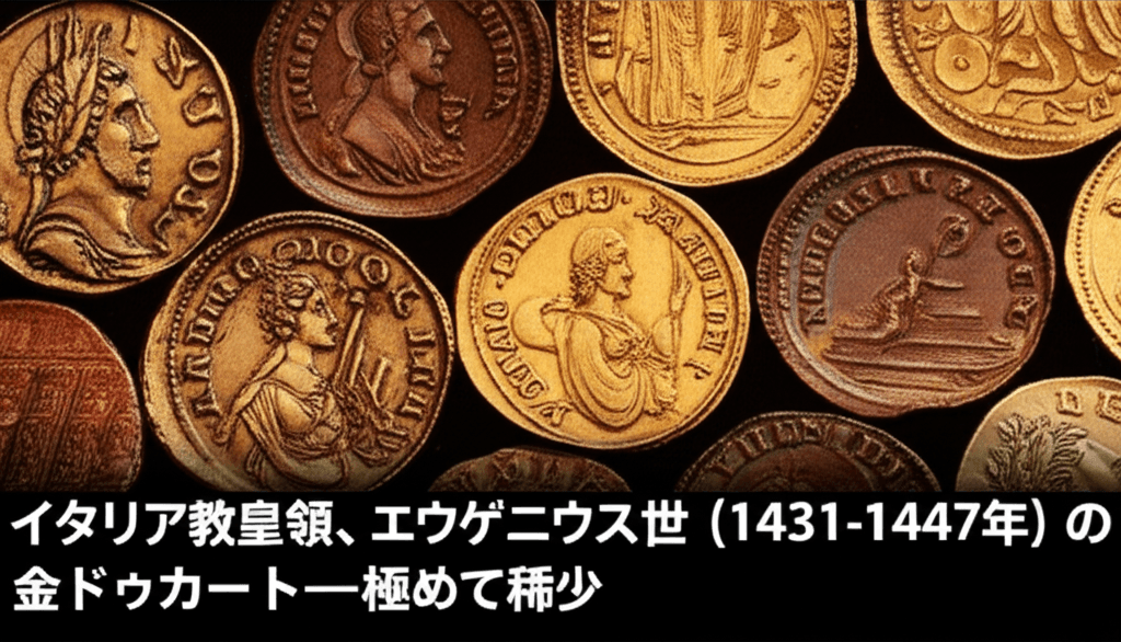 教皇領エウゲニウス4世の金ドゥカート：西方教会大分裂期に鋳造された極稀少品が物語る宗教権力と経済基盤