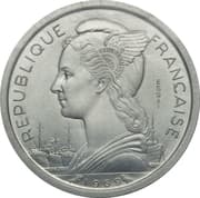 1 Franc (Essai) - Afars and Issas (1967-1977)
