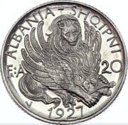20 Franga Ari = 100 Lek