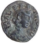 Æ22 (Tyche, eagle) - Alexandreia
