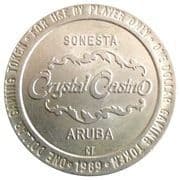 1 Dollar Gaming Token - Crystal Casino (Sonesta, Aruba) - Aruba