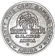 25 Cent Gaming Token - Aruba Royal Palm Casino - Aruba