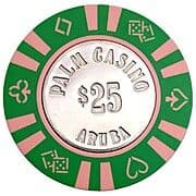 Token/Chip - 25 Dollars - Palm Casino Aruba (Casino Chip) - Aruba