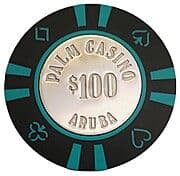 Token/Chip - 100 Dollars - Palm Casino Aruba (Casino Chip) - Aruba