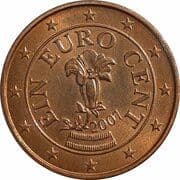 1 Euro Cent 0.01 EUR = JPY 1.84