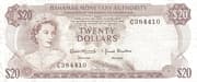 20 Dollars 20 BSD = JPY 3160