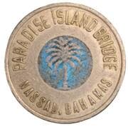 Token - Paradise Island Bridge - Palm Tree; First Issue (Nassau) - The Bahamas