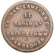 Token - Thomas Lawlor & Co. (Bridgetown) - Barbados