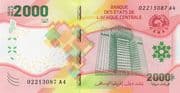 2000 Francs CFA 2000 XAF = JPY 560