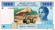 1000 Francs CFA 1000 XAF = JPY 278