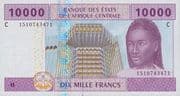 10 000 Francs CFA 10 000 XAF = JPY 2788