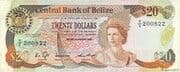 20 Dollars 20 BZD = JPY 1581