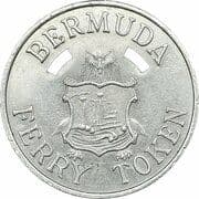 Ferry Token (Somerset Route; Copper-nickel; 2 Holes) - Bermuda