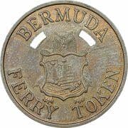 Ferry Token (Somerset Route; Copper; 2 Holes) - Bermuda