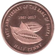 ½ Penny - Biafra