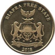 10 Shillings (Leopard Tortoise) - Biafra