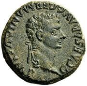 As - Caligula (MVN AVG BILBIL C CORN REFEC M HELV FRONT II VIR) - Bilbilis