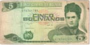 5 Bolivianos 5 BOB = JPY 114