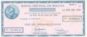10 000 Pesos bolivianos
