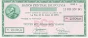 20 000 Pesos Bolivianos