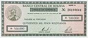 500 000 Pesos Bolivianos