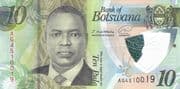 10 Pula 10 BWP = JPY 118