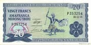 20 Francs 20 BIF = JPY 1.06