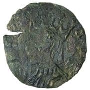 Denier - Jean de Bethencourt countermark. - Canary Islands