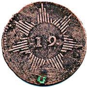 ¼ Real (Republican coinage) - Caracas