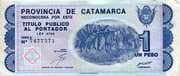 1 Peso - Catamarca