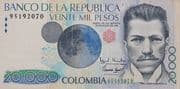 20 000 Pesos 20 000 COP = JPY 841