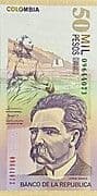 50 000 Pesos 50 000 COP = JPY 2101