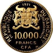 10 000 Francs (Independence) - Dahomey (1960-1975)