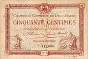 50 Centimes - Chambre de Commerce des Deux-Sèvres (79) - Department of Deux-Sévres