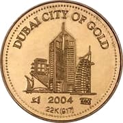 10 g Fine Gold - Dubai City of Gold (DSF 2004 - World Family Coin) - United Arab Emirates