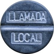 Telephone Token - EMETEL (llamada local; framed) - Ecuador