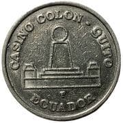 Jeton - Casino colon- quito, Gaming token - Ecuador