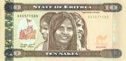 10 Nakfa 10 ERN = JPY 105