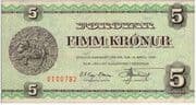 5 Krónur 5 DKK = JPY 123
