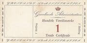 1 Skilling (Type I; impressed stamp) - Greenland