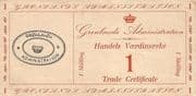 1 Skilling (Type II; oval stamp) - Greenland