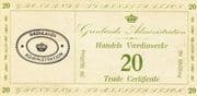 20 Skilling (Type II; oval stamp) - Greenland