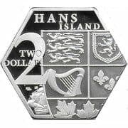 2 Dollars - 11 Kroner (Hans island) - Greenland