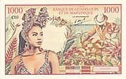 1000 Francs Guadeloupe et Martinique - Guadeloupe