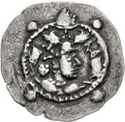 Drachm - Anonymous (Peroz I imitation; 4 dots) - Hephthalite Empire