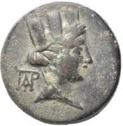 Æ23 (IEPOΠOΛITΩN TΩΝ ΠΡΟC TΩI ΠΥΡΑΜΩI) - Hieropolis-Castabala